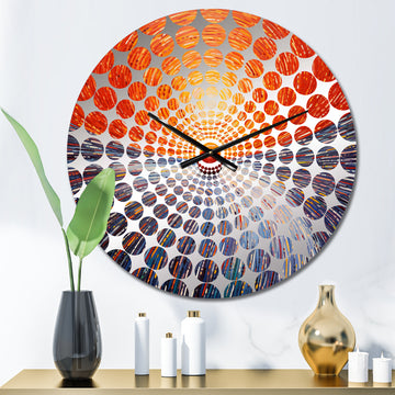 Ruby Roll Opposite Magnetic Poles - Sports Metal Wall Clock